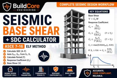 Seismic Base Shear Calculator