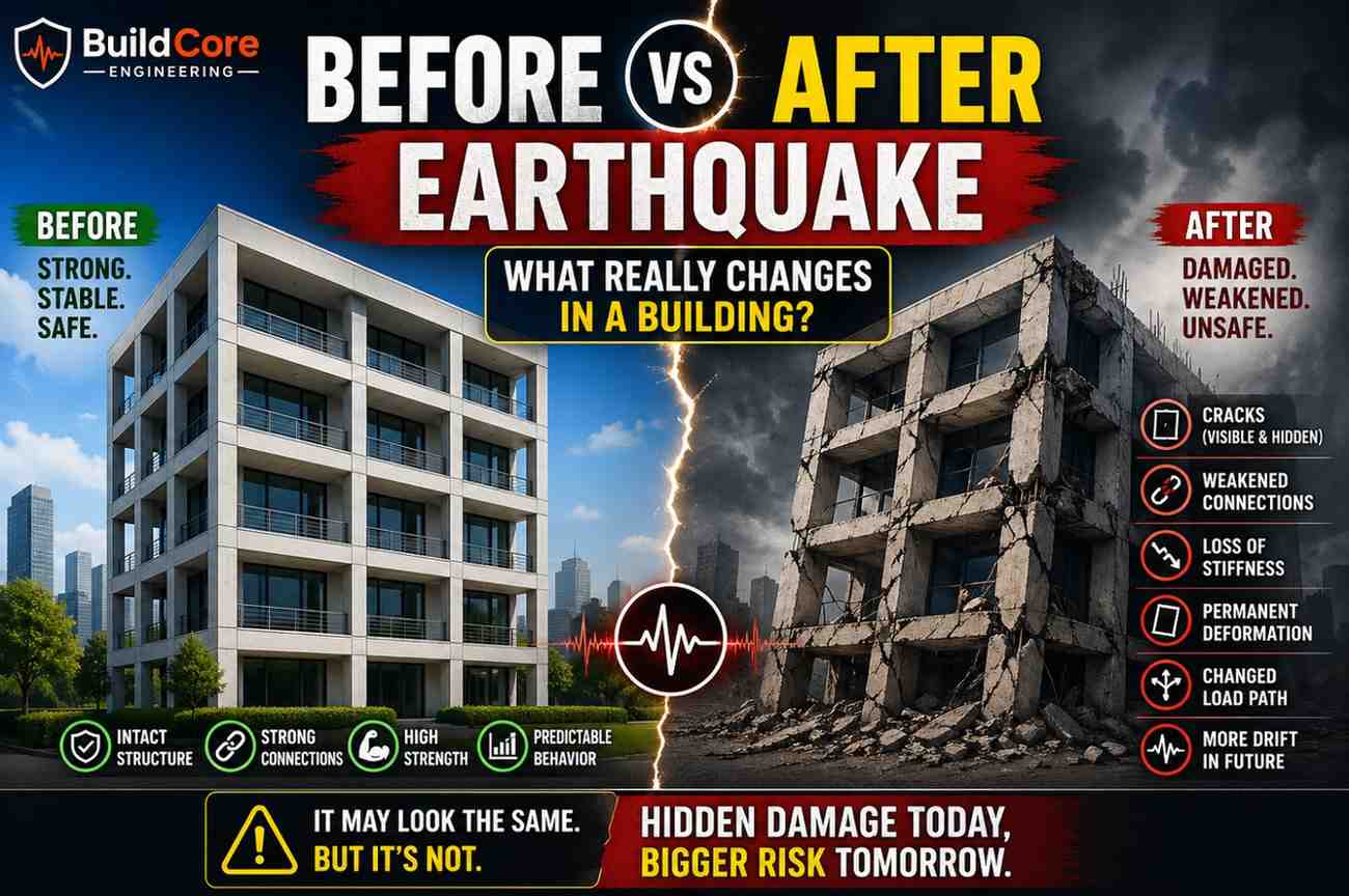 Before vs After Earthquake: What Really Changes in a Building?