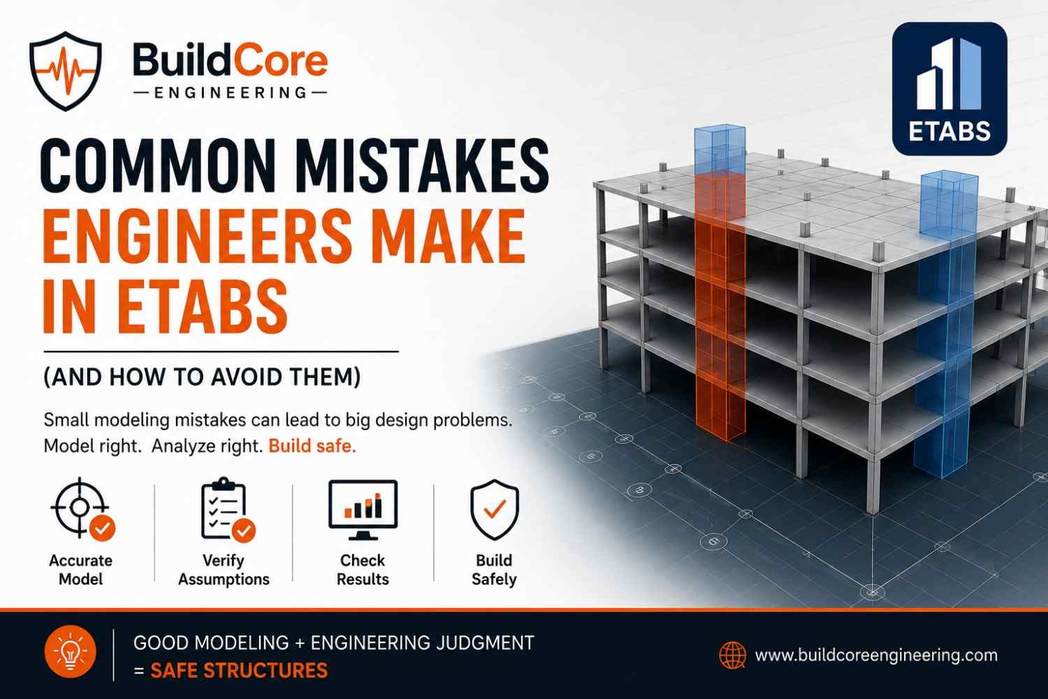 Common mistakes in etabs modelling